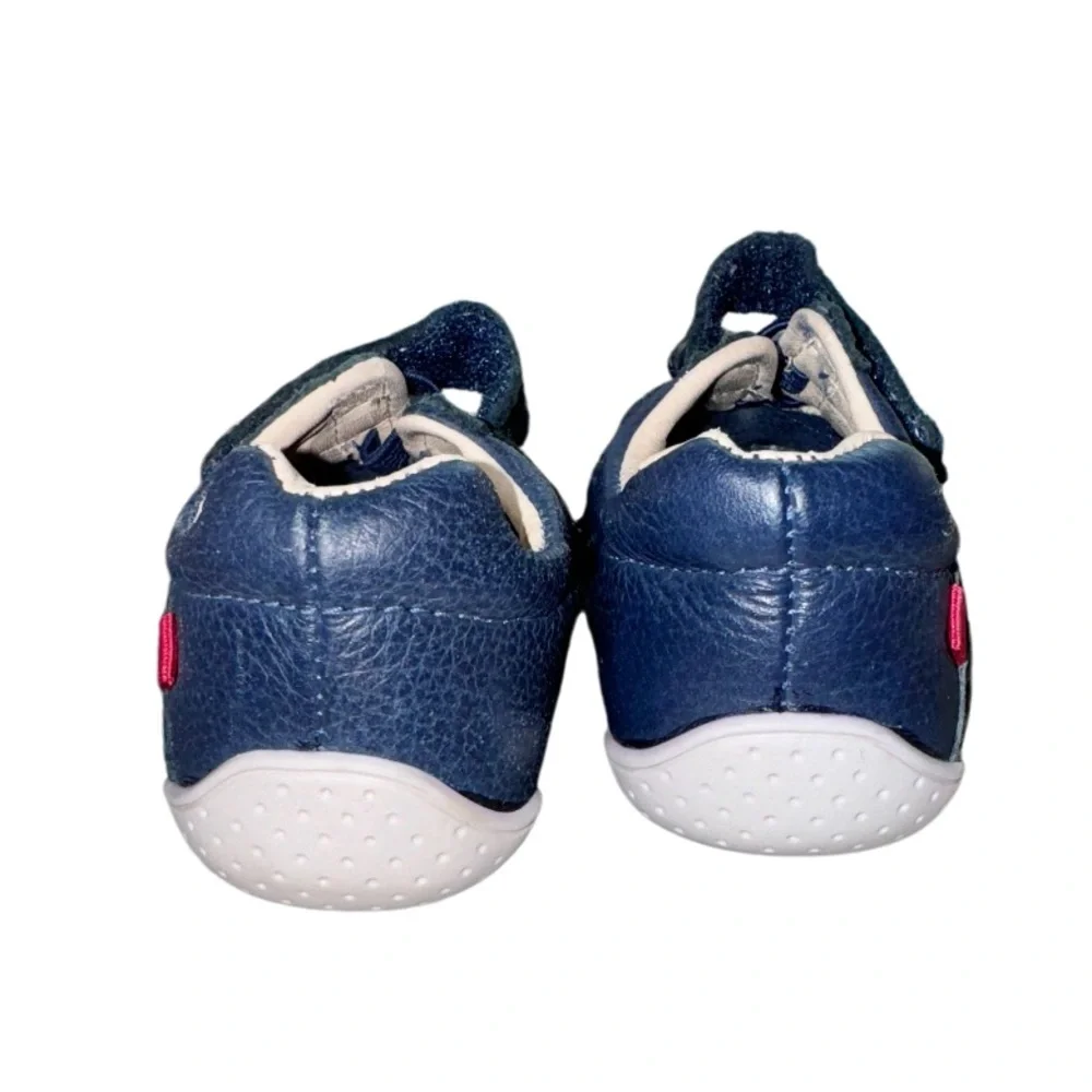 MARC JACOB navy leather tennis shoes ROBEEZ GIrls size 5.5